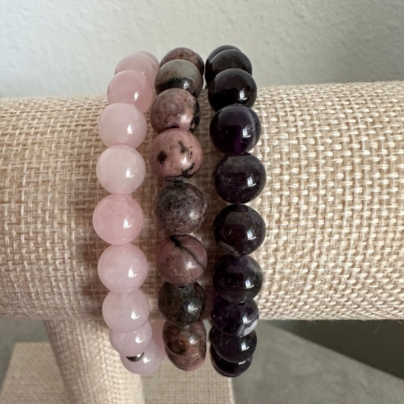 Jay King Jewelry - 3 beaded stretch bracelet set by Jay King